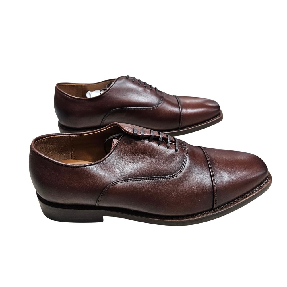 Thursday Executive Oxford Shoes Mens 9.5 Mahogany Brown Leather Cap Toe Dress